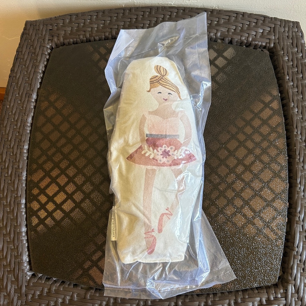 Primitives by Kathy Decorative Shaped Ballerina Pillow Size 13" x 6"